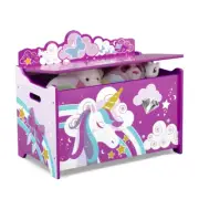 Delta Children Unicorn Deluxe Toy Box- Greenguard Gold Certified