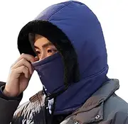 [Generic] Fleece Face Cover - Cycle Wind-Resistant Neck Full Hood - Adjustable Warm Hood Cover Fleece Hat for Cycling, Running, Walking, Climbing