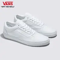 在飛比找momo購物網優惠-【VANS 官方旗艦】Old Skool 男女款白色滑板鞋