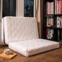 在飛比找ETMall東森購物網優惠-【obis】One Cool冰峰涼感天絲超舒適獨立筒三折床墊
