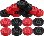 Kisangel 24Pcs Chess Pieces Lightweight Checkers for Board Games Natural Replacement Pieces Portable and Convenient for Travel and Arts Crafts