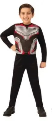 Avengers Endgame Child Halloween Costume Team Suit Jumpsuit Size Medium 8-10