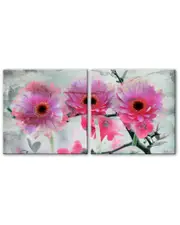 Ready2HangArt Painted Petals XLVI Wrapped Canvas Wall Art by Tristan Scott