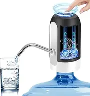 Water Bottle Pump 5 Gallon Water Dispenser - USB Charging Universal Fit for Drinking Water Portable Automatic Electric Pump for Home Kitchen Office Camping Switch for 2-5 Gallon Jugs