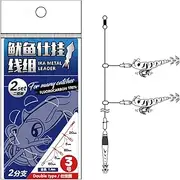 Fishing Leader Kit - Portable Saltwater Lines Wire Leader Wire Fishing Leader | Sturdy Fishing Lure Wire Saltwater Fishing Gear for Boat Sea Fishing