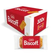 Lotus Biscoff Cookies 0.2 Ounce Pack of 300 Individually Wrapped Vegan Snacks