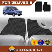 6D Diamond Car Floor Mats for LDV Deliver 9 Van 2019-Current Front Set - Heavy Duty Carpet Liner
