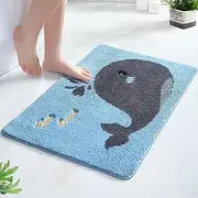 Bathroom Rug Mat, Non-Slip Super Soft and Absorbent Shaggy Bath Rugs Bath Mat, Machine Wash Dry, Colourful Cute Small Bath mats Funky Rugs for Bathroom Kids,Indoor, tub and Shower