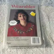 Wearables to Cross Stitch Counted Kit 60324 Christmas Tree Lights Cottagecore