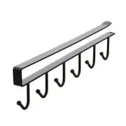 Hanging Holder Kitchen Storage Space Saving Rack With Hooks Racks & Holders
