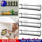 4pcs MOUNTED SPICE RACK HERB JAR HOLDER KITCHEN CUPBOARD STORAGE WALL DOOR