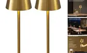 2 Pack Cordless Table Lamp,Portable LED Desk Lamp, 5000mAh Battery Operated,