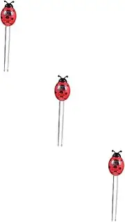 BESPORTBLE 3pcs Soil Tester Soil Water Gardening Soil House Plants Gardening Tool Soil Nutrient Tester Garden Meter Garden Tool Soil Hygrometer Ladybug Soil Lawn Ph Tester Plastic Red