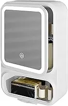 Nuytghr Bathroom Cabinet, Bathroom Mirror, Storage Organizer, 16.54x11.02x4.53 Inches, Unit Featuring Led Lights and a Magnetic Door Tissue Dispenser for Shampoo