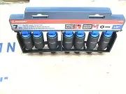 Crescent 1/2" Drive Metric Hex Impact Bit Socket Set 7 Pieces WITH WALL HANGER