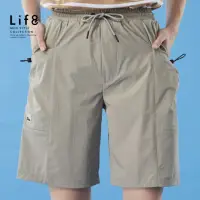 在飛比找momo購物網優惠-【Life8】ALL WEARS 輕薄透氣 口袋短褲(420