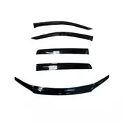 Bonnet Protector and Weathershields for Honda Accord 2013-2017 Black Guard Against Stone Chips