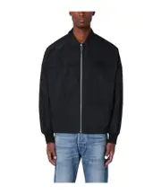 Lightweight zipper jacket 15.75,16,16.5 black