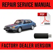 Saab 900 1992-1998 Factory Repair Manual + WIRING DIAGRAMS USB