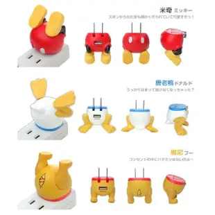 【Disney 迪士尼】Hamee迪士尼屁屁造型USB充電器(迪士尼)