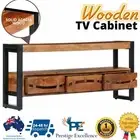 TV Cabinet Entertainment Unit Stand Wooden Modern Lowline Storage Shelf Drawers
