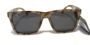 NEW Foster Grant POLARIZED for Digital Devices SUNGLASSES Light Brown Tan Marble