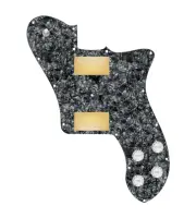 920D Custom 72 Deluxe Tele Loaded Pickguard With Gold Smoothie Humbuckers, Wh...