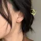 【Oni 歐妮】麻花細圈鑲鑽耳骨夾式耳環無耳洞耳扣耳夾耳窩夾(1對入)