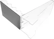 Homoyoyo Supermarket Snack Display Rack Magnetic Back Support Plate Stable Fixation for Retail Shelves
