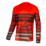 Shirt Long-Sleeved mt500 Supercraft L/S Tee Red Endura Cycling