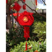 在飛比找蝦皮購物優惠-台灣出貨龍年裝飾新年 春節 過年 毛氈布燈籠 掛件 裝飾 節