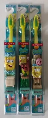 3 Sponge Bob Square Pants Toothbrush new in package Lot