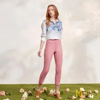 在飛比找ETMall東森購物網優惠-MONS 涼感機能彈性修身冰絲褲(高級絲棉)