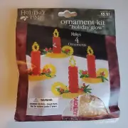 The Beadery~Holiday Glow Kit~Christmas Beaded Ornament Kit 1999/2000