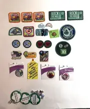 LOT of GIRL SCOUT Patches Badges - Cookie Fun , Buttons Etc, As Pictured