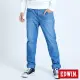 【EDWIN】男裝 JERSEYS迦績EJ7 透氣中腰錐型伸縮AB牛仔褲(石洗藍)