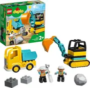 LEGO® DUPLO® Construction Truck & Excavator 10931 Fun Building Toy for Kids 2+