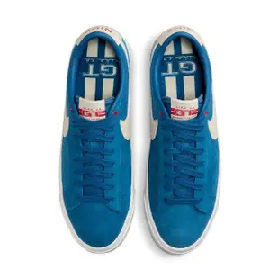【NIKE 耐吉】休閒鞋 男鞋 運動鞋 SB ZOOM BLAZER LOW PRO GT 藍 DC7695-403