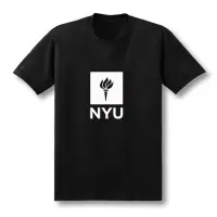 在飛比找蝦皮購物優惠-夏季新款NYU美國紐約大學文化衫校服留學生校園風短袖純棉t恤