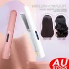 Hair Straightener Cordless Usb Hair Straightener Mini Hair Curler Flat Iron