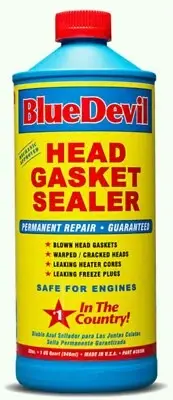 BLUE DEVIL HEAD GASKET SEALANT AND FAST REPAIR FIX - HEATER CORES - FREEZE PLUGS