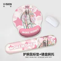 在飛比找蝦皮購物優惠-💖四季優選💖可愛僊女粉財神護腕標墊女手腕墊防滑辦公鍵盤手託 