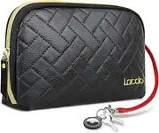 Lacdo Electronic Organizer Travel Cable Cord Organizer Bag Storage Pouch Electronics Accessories Carry Case for MacBook Charger, Cables, Mouse, Power Bank, Flash Drive, Toiletries, Cosmetics, Black