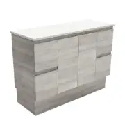 Fienza Bathroom Vanity 1200 Cabinet on Kickboard Cupboard Industrial Grey 120XK