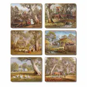 Country Kitchen Home Amongst the Gum Trees Cork Backed Placemats Set 6
