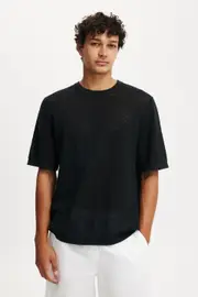 [Cotton On Men] Cotton On Men - Knit Tee - Black XL BLACK