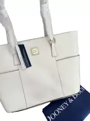 Dooney & Bourke Saffiano Helena Shopper white bag large