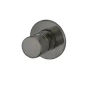 MEIR Round Brass Basin/Bath Pinless Mixer - Wall Mounted - PVD Shadow