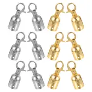 12 Pcs Rope End Stop Protector Stopper Cord Ends Guardrail Connector