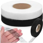 Generic 2 Rolls Iron Hemming Tape Fabric Adhesive Yards No Sew Cloth Tape for Clothing Repairs and Crafting Strong Hold Versatile Use